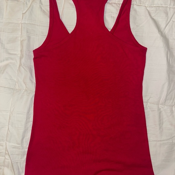M&M Motif Red Tank Top with Graphic Design - Picture 8 of 8
